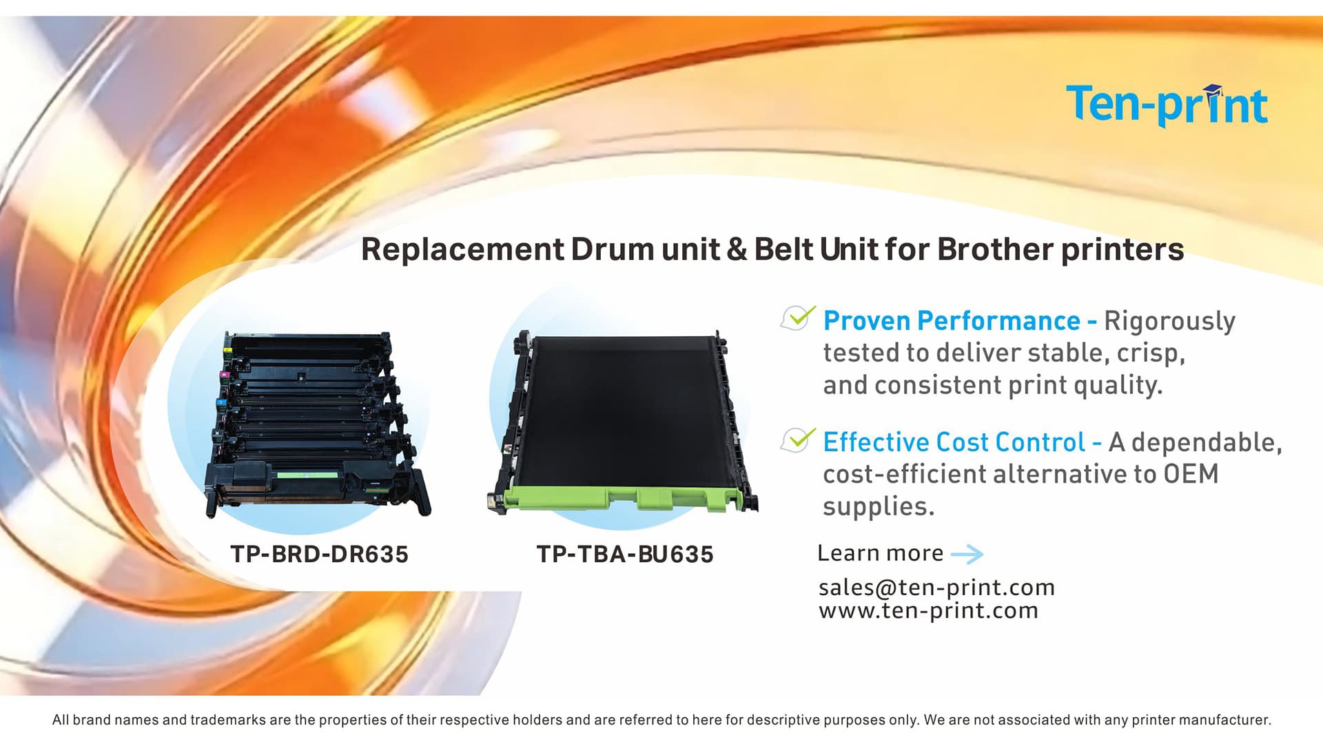 Ten-print launches new replacement drum units
